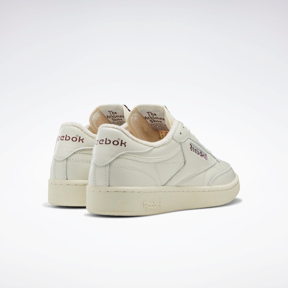 Reebok Club C 85 Vintage Shoes Viininpunainen | ZQEBPX-542