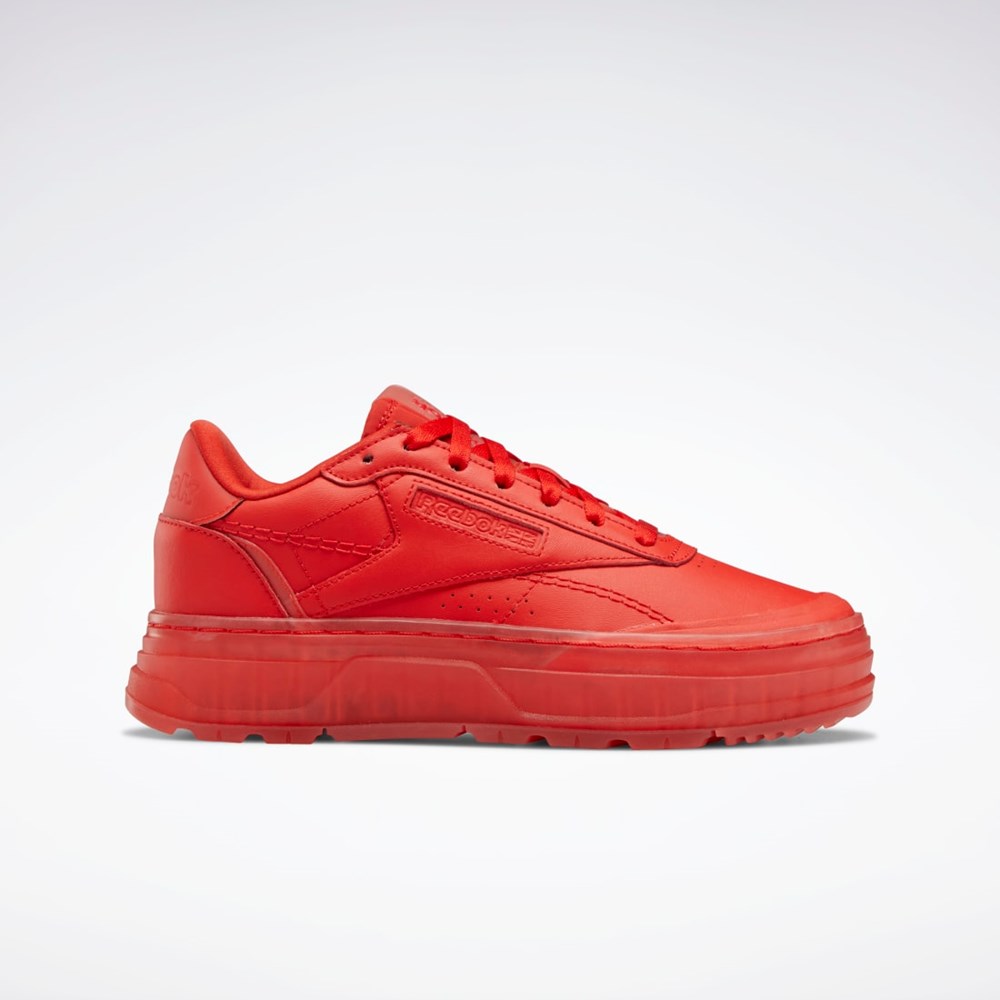 Reebok Club C Double GEO Shoes Punainen Punainen Punainen | NEGJFR-561