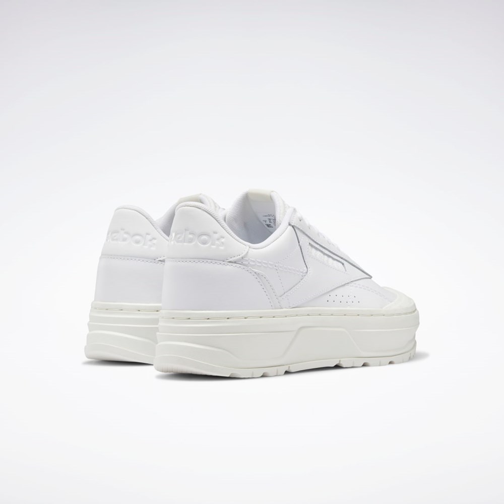 Reebok Club C Double GEO Shoes Valkoinen Valkoinen | JYPMWS-125