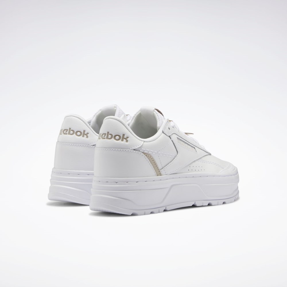 Reebok Club C Double GEO Shoes Valkoinen Valkoinen | LZTMDC-194