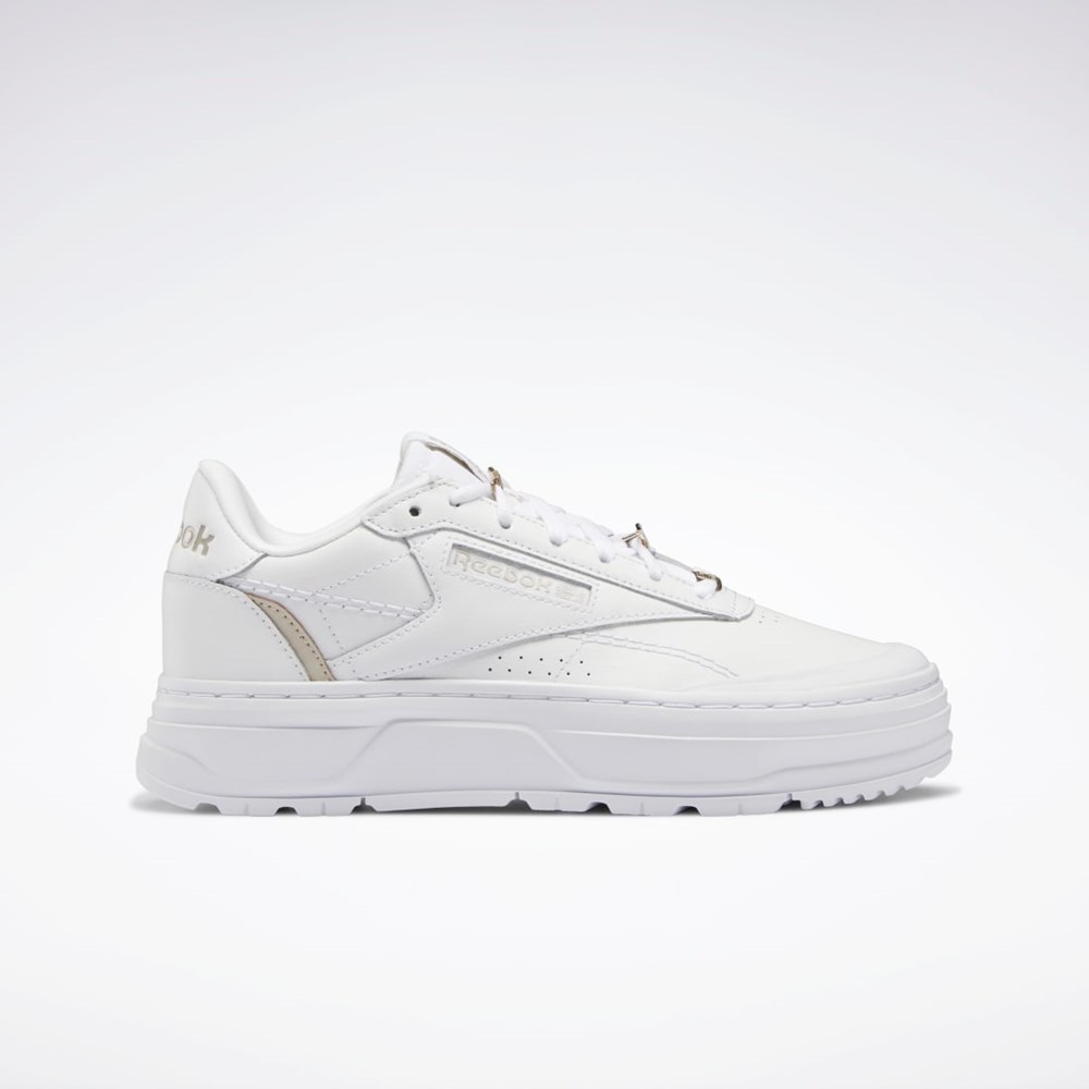 Reebok Club C Double GEO Shoes Valkoinen Valkoinen | LZTMDC-194