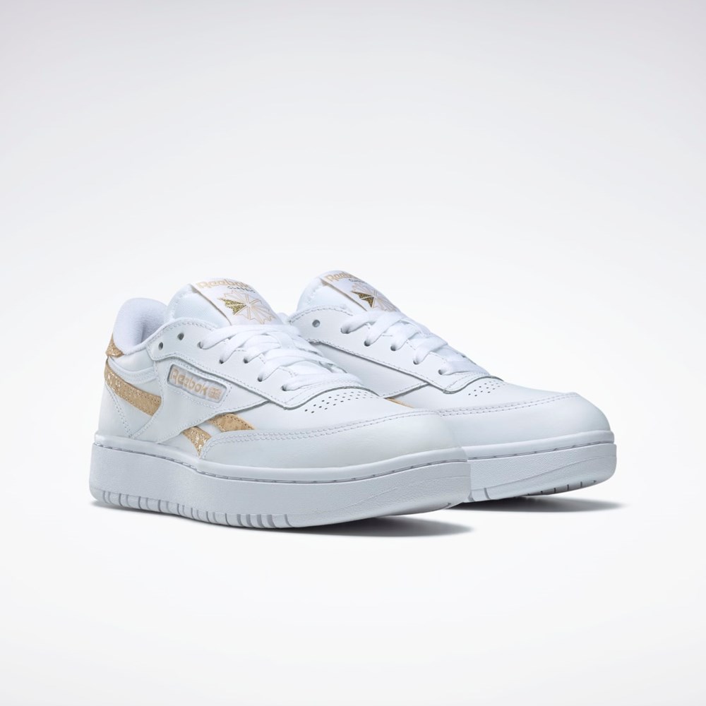 Reebok Club C Double Revenge Shoes Valkoinen Valkoinen | RIEPHQ-915