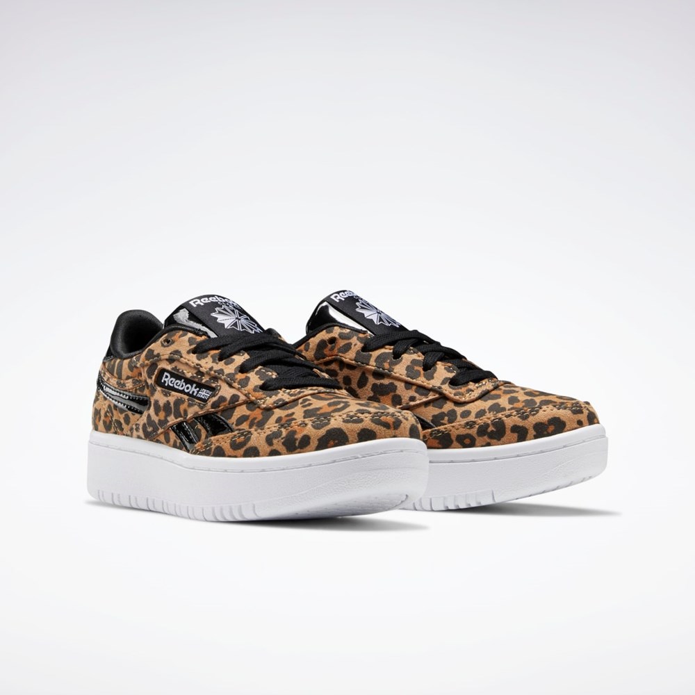 Reebok Club C Double Shoes - Preschool Mustat | AGHNFP-428