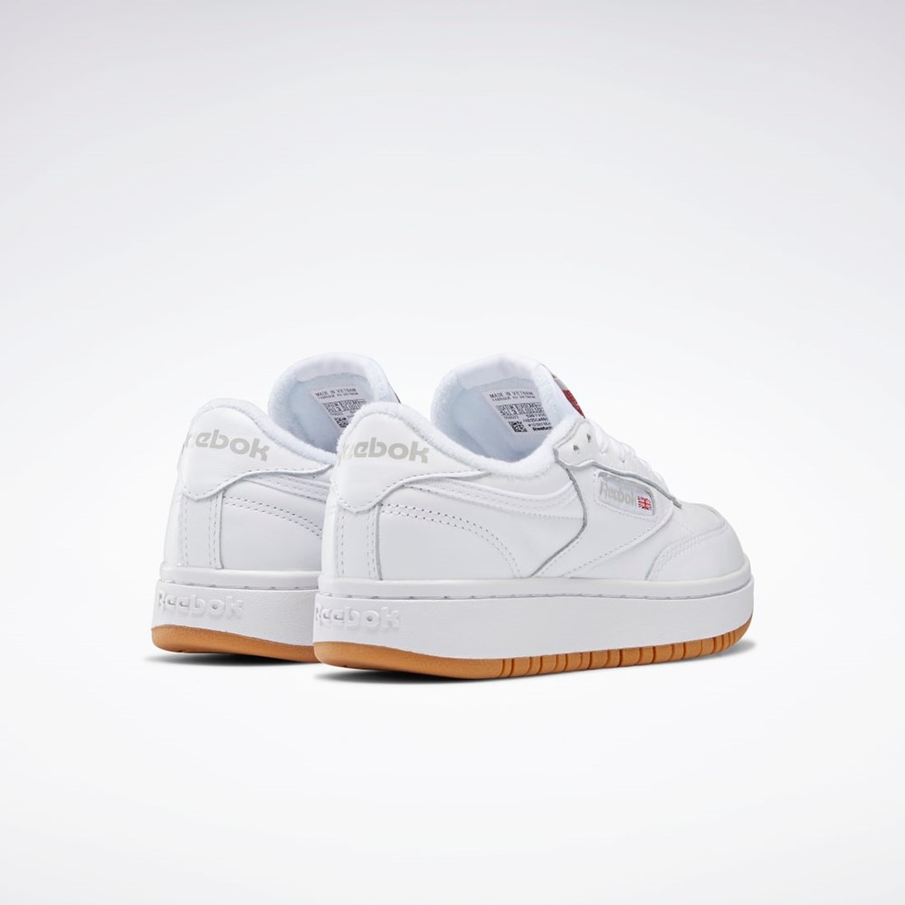 Reebok Club C Double Shoes Valkoinen Valkoinen | GDZQHE-546