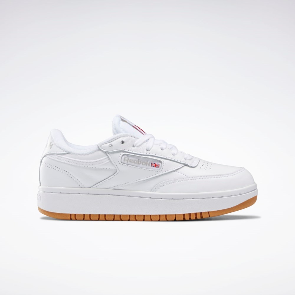 Reebok Club C Double Shoes Valkoinen Valkoinen | GDZQHE-546