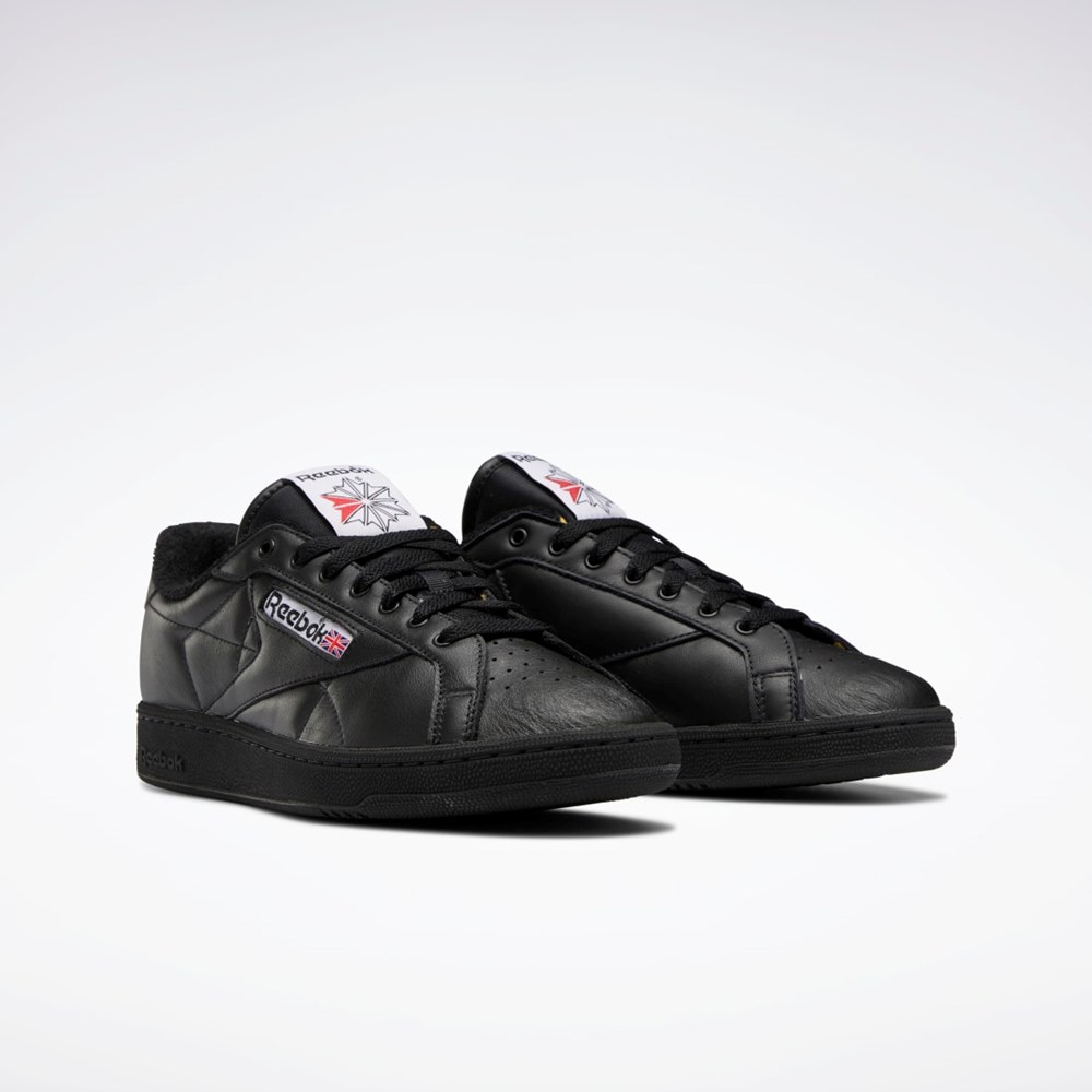 Reebok Club C Grounds Shoes Mustat Punainen Mustat | ACIVLB-917