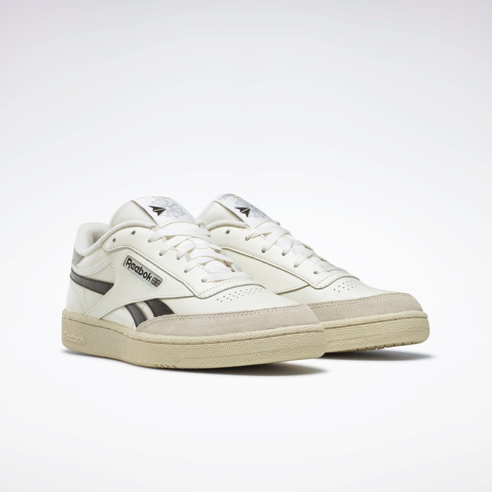Reebok Club C Revenge Shoes Mustat Harmaat | CWUJGO-521