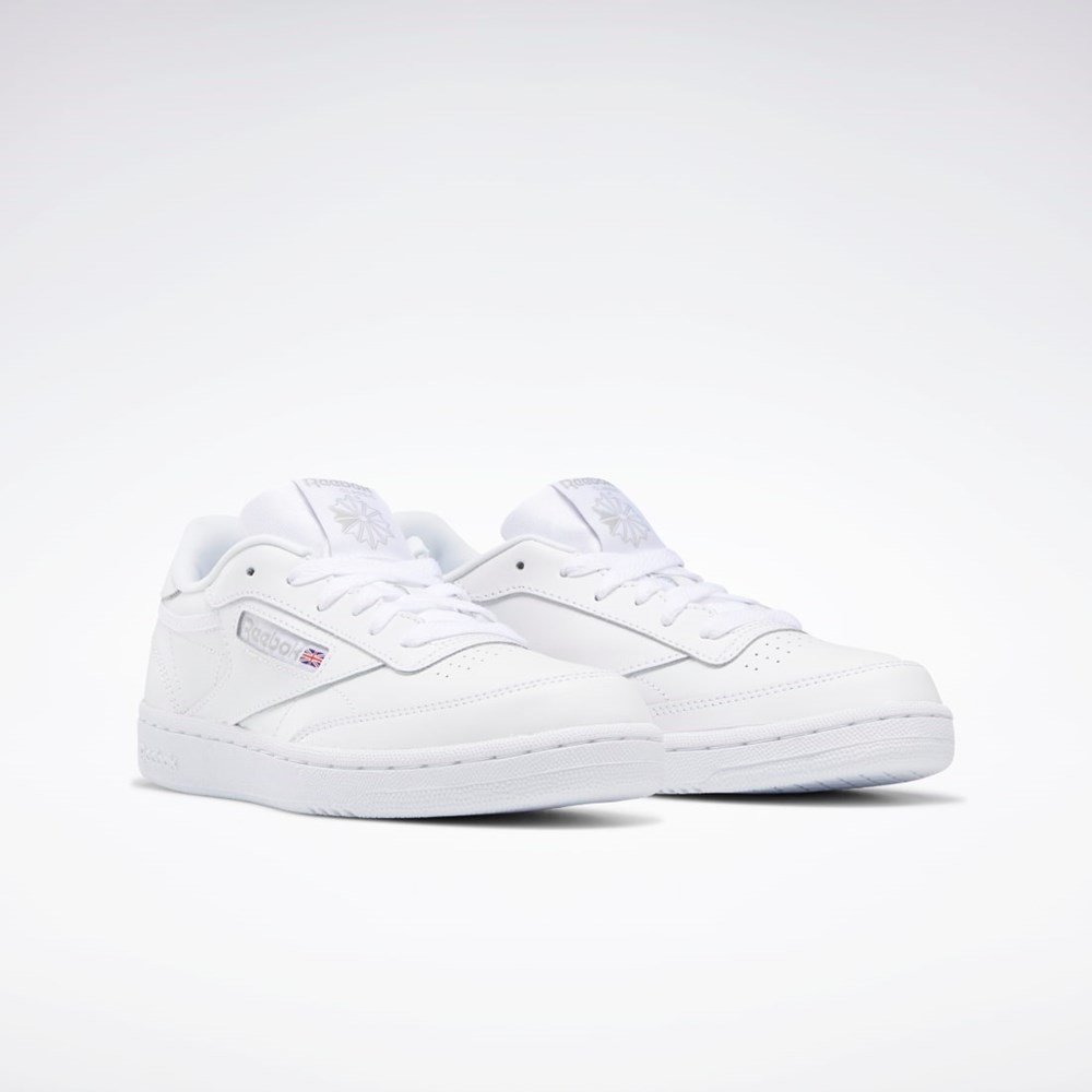 Reebok Club C Shoes - Grade School Valkoinen Harmaat | XEAPOY-586