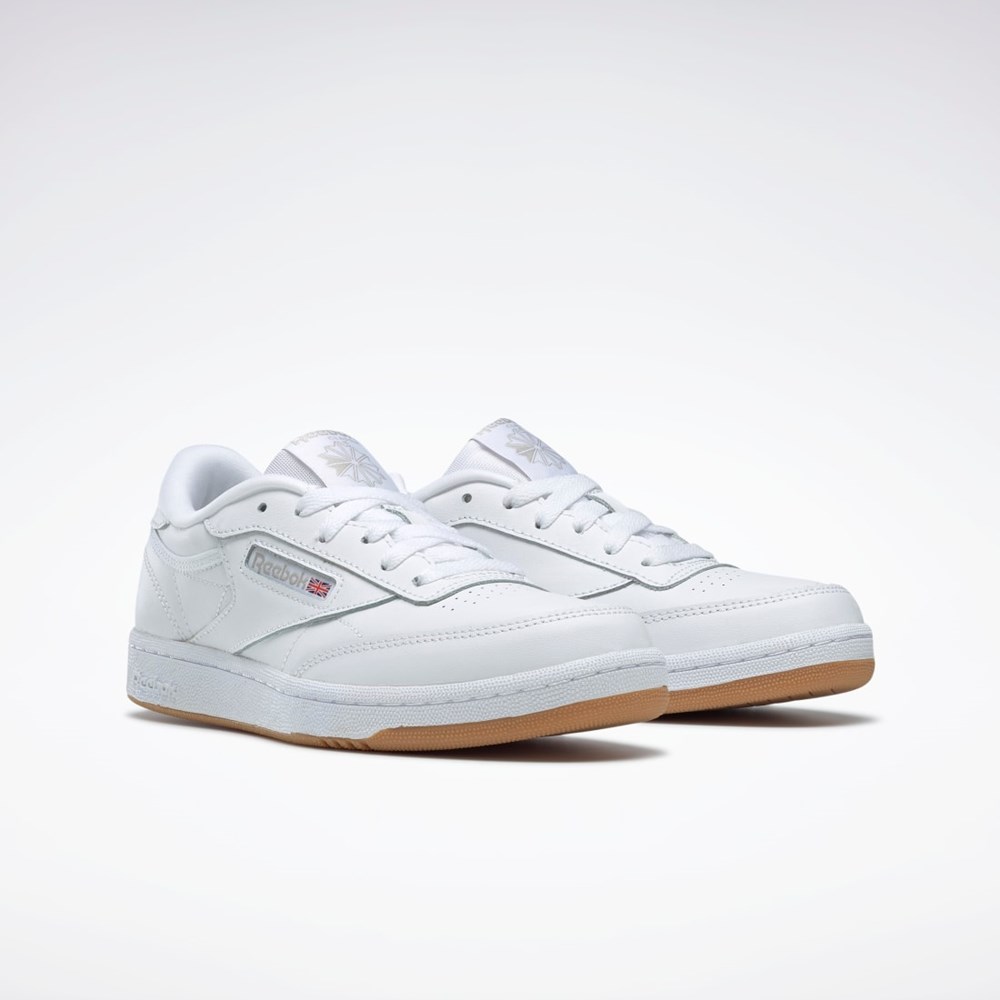 Reebok Club C Shoes - Grade School Valkoinen | YEHCVI-182