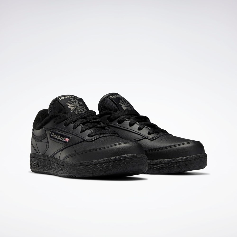 Reebok Club C Shoes - Preschool Mustat | OHTSUI-218