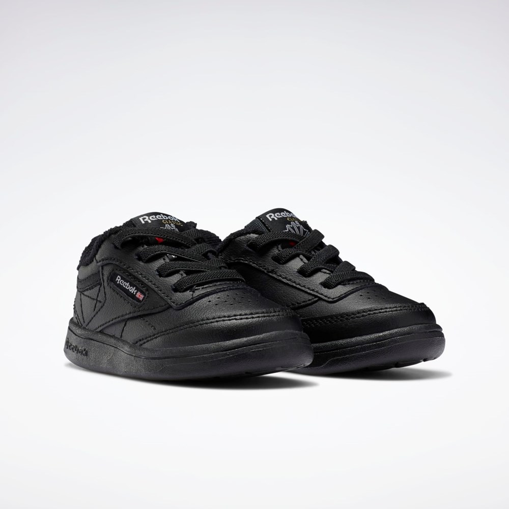 Reebok Club C Shoes - Toddler Mustat Mustat Mustat | VWTJIG-875