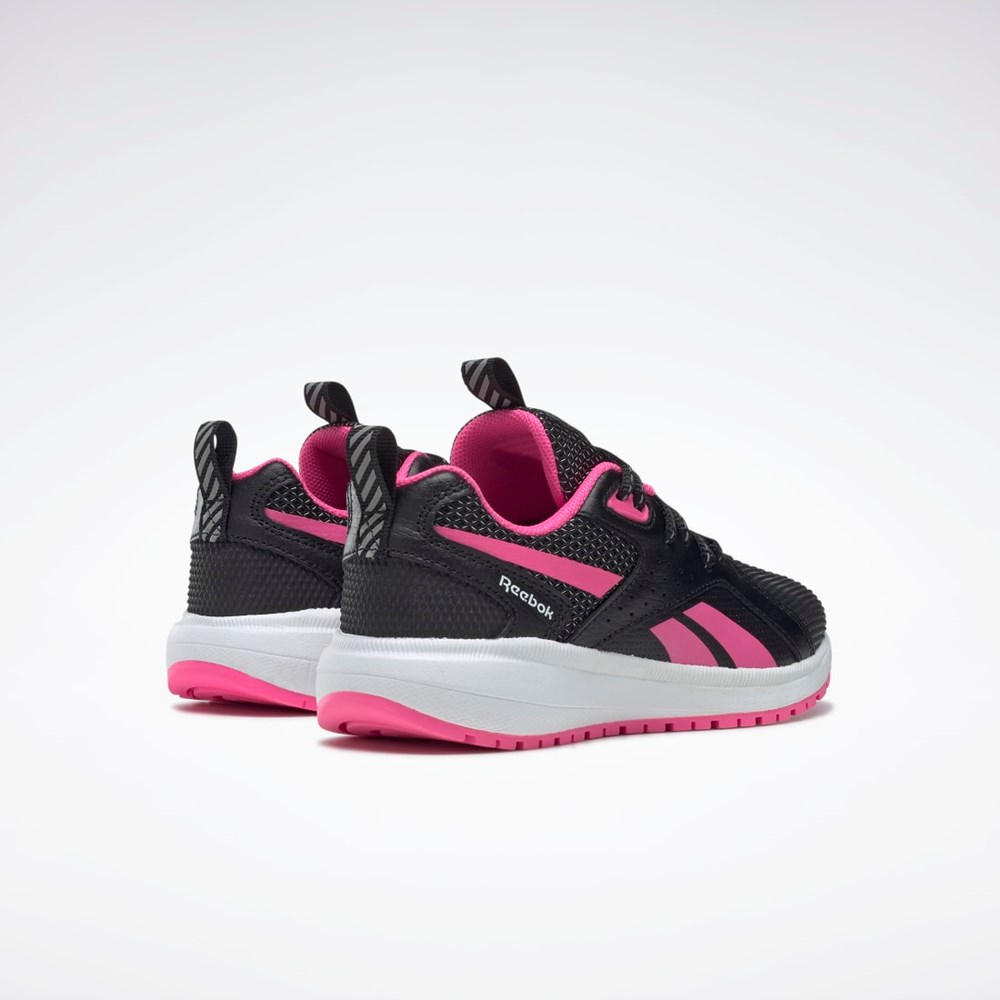 Reebok Durable XT Shoes - Preschool Mustat Pinkki Valkoinen | VIGKQN-486