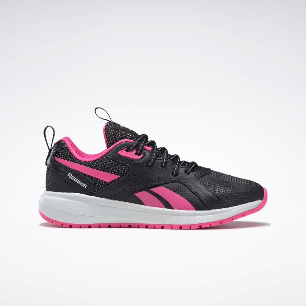 Reebok Durable XT Shoes - Preschool Mustat Pinkki Valkoinen | VIGKQN-486