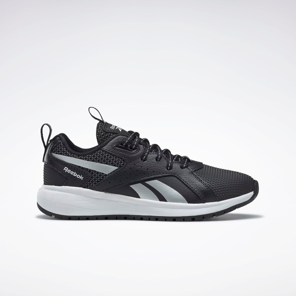 Reebok Durable XT Shoes - Preschool Mustat Hopea Valkoinen | XVTDFZ-612