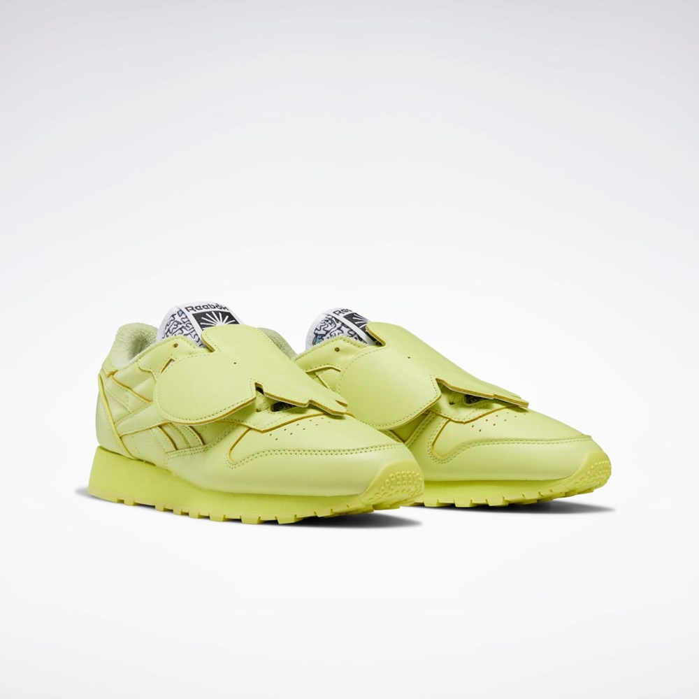 Reebok Eames Classic Leather Shoes Mustat | ZCFORX-751