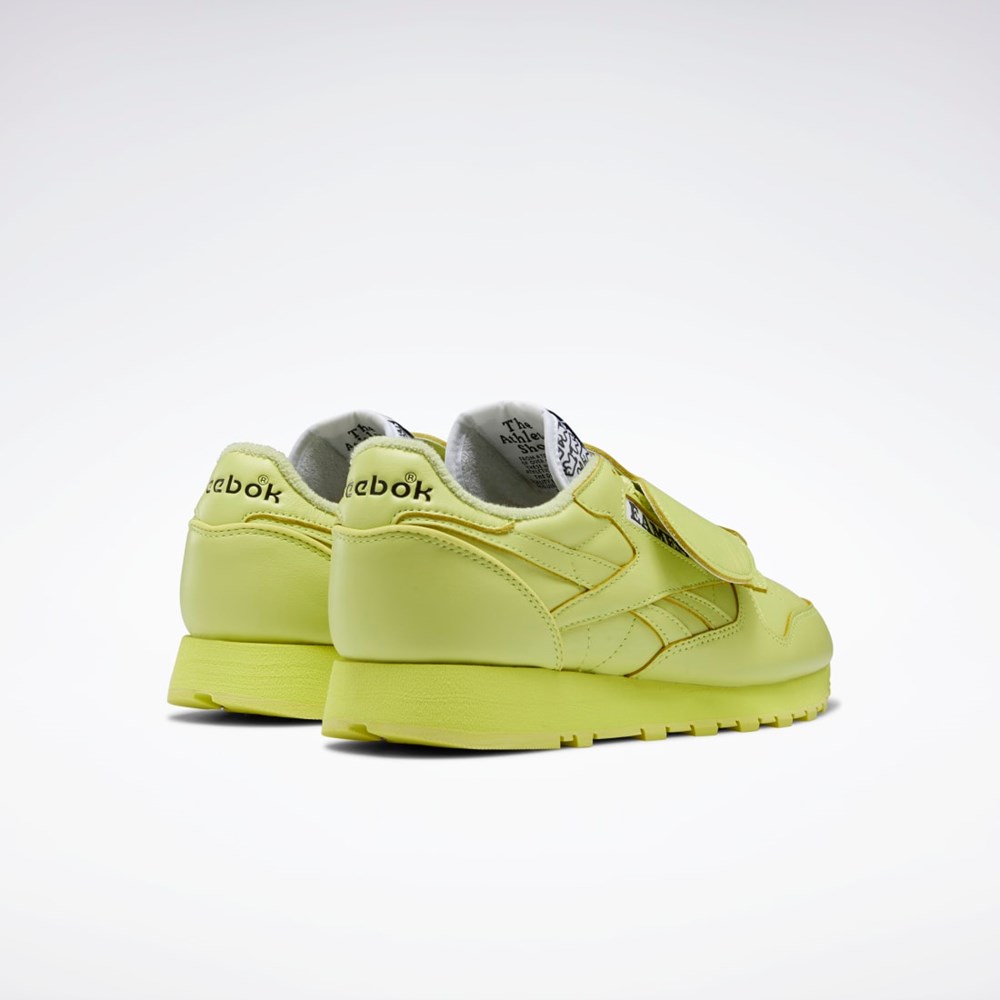 Reebok Eames Classic Leather Shoes Mustat | ZCFORX-751