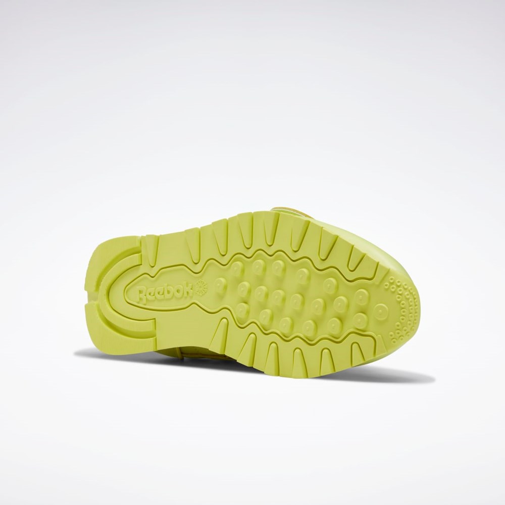 Reebok Eames Classic Leather Shoes Mustat | ZCFORX-751