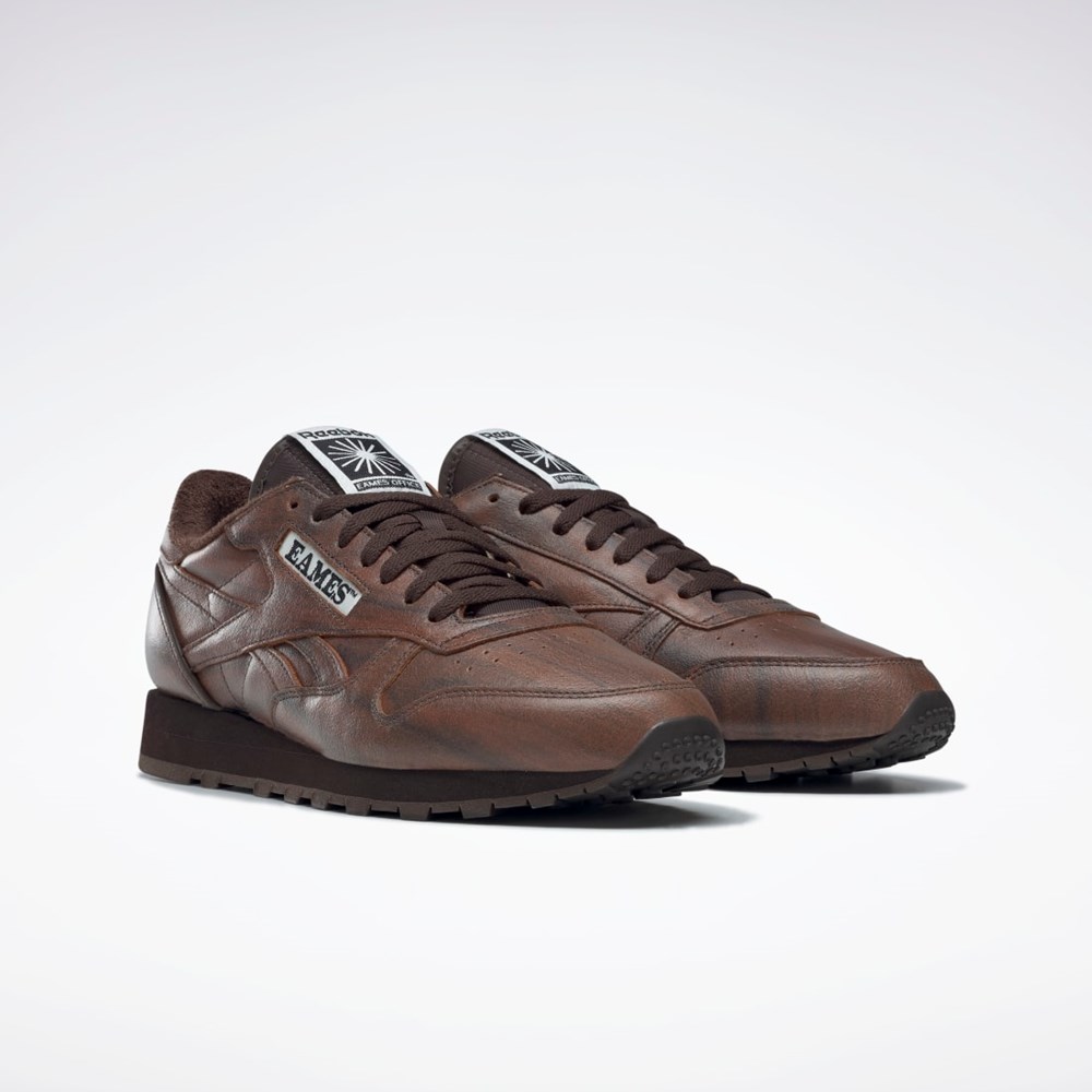 Reebok Eames Classic Leather Shoes Tummanruskea Tummanruskea Tummanruskea | XYCIQT-413