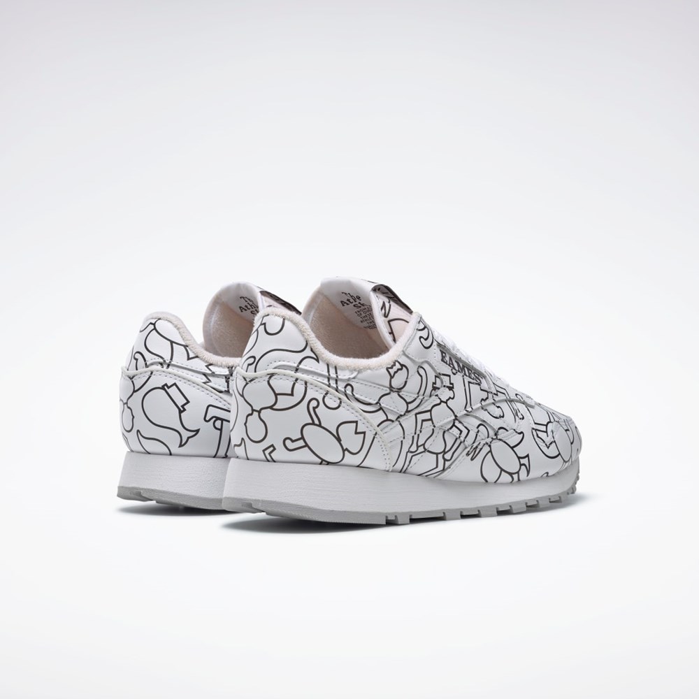 Reebok Eames Classic Leather Shoes Valkoinen Valkoinen Mustat | IASNOV-315