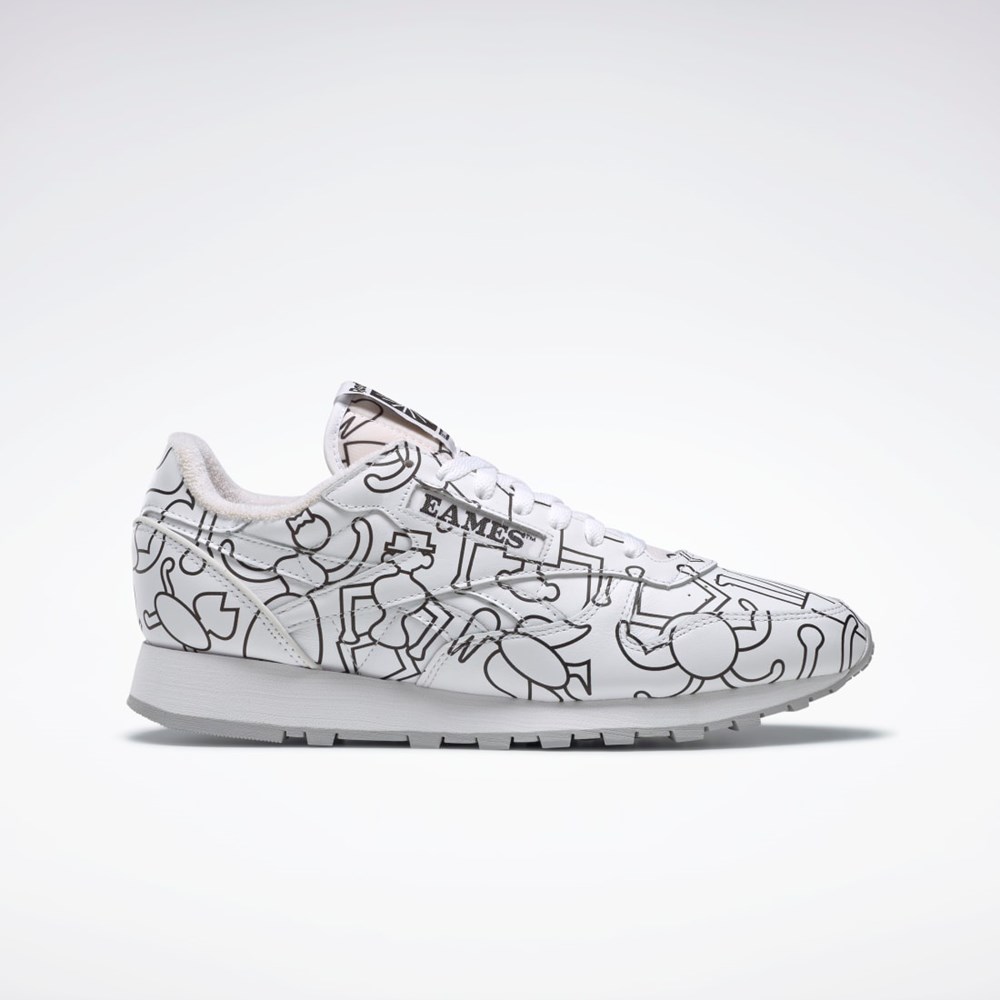 Reebok Eames Classic Leather Shoes Valkoinen Valkoinen Mustat | IASNOV-315