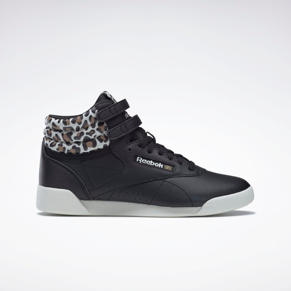 Reebok F/S Hi Shoes - Grade School Mustat Kultaiset | JAZMGY-392