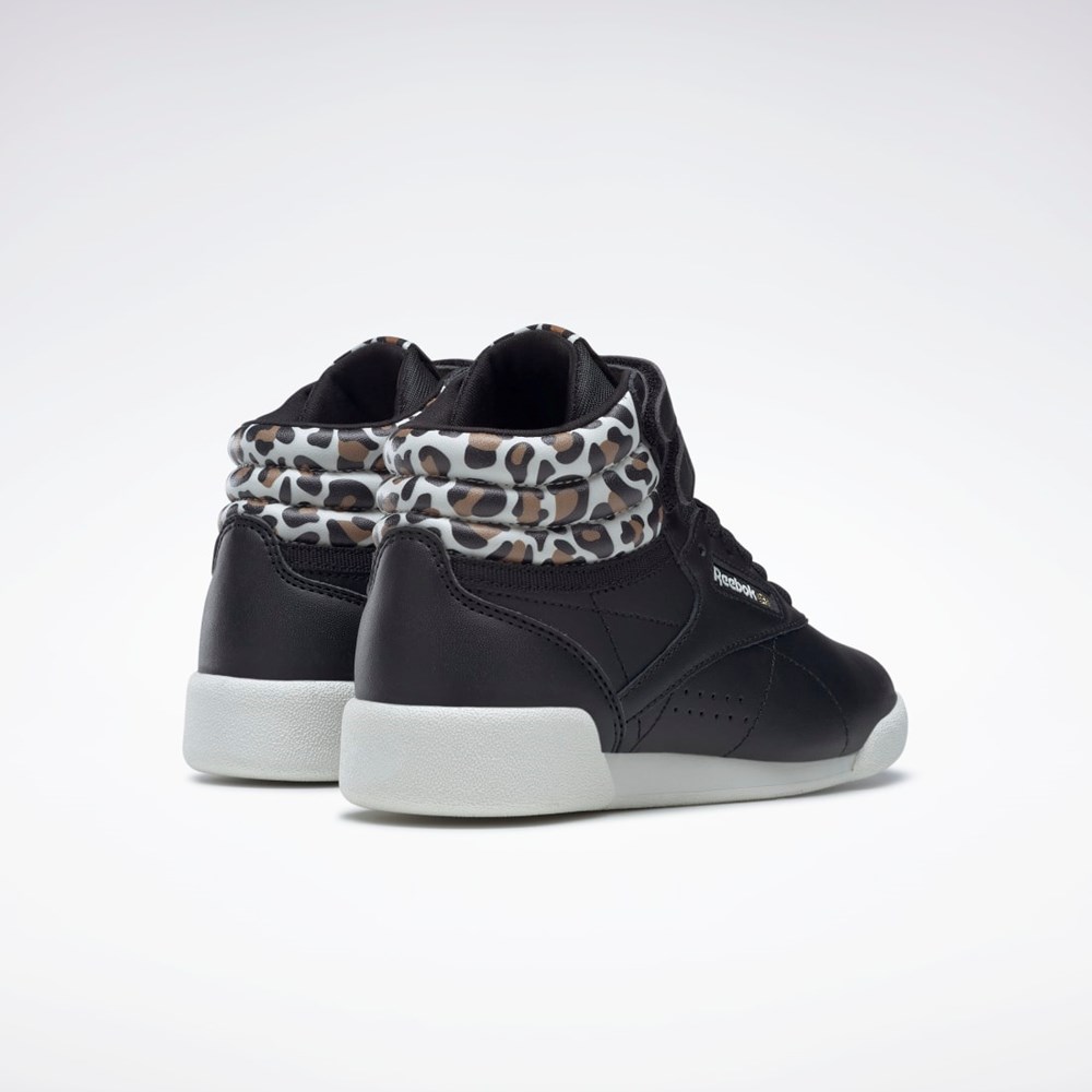 Reebok F/S Hi Shoes - Preschool Mustat Kultaiset | BTOLUI-671