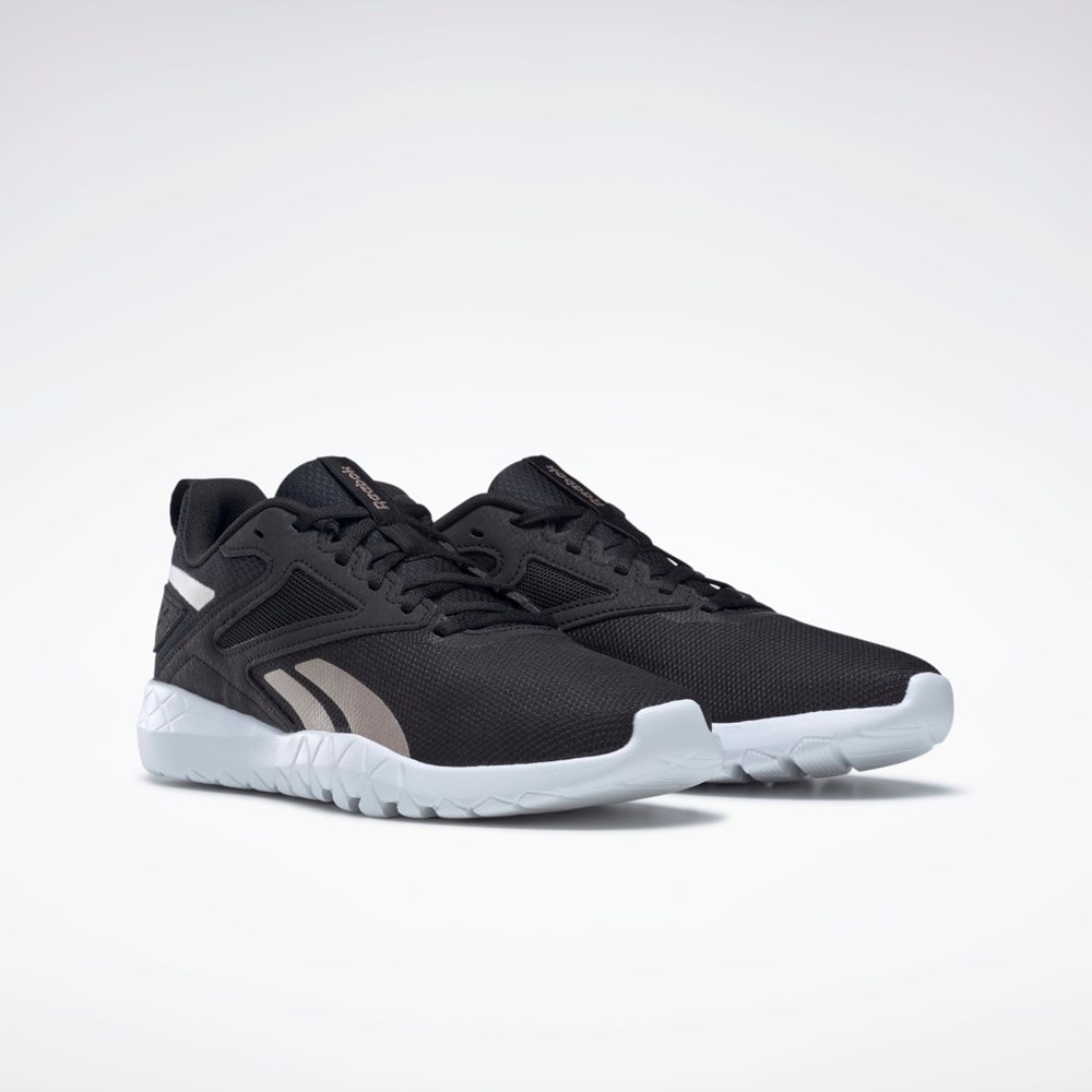 Reebok Flexagon Energy 4 Koulutus Shoes Mustat Valkoinen Pinkki Kultaiset | OSYAGD-168