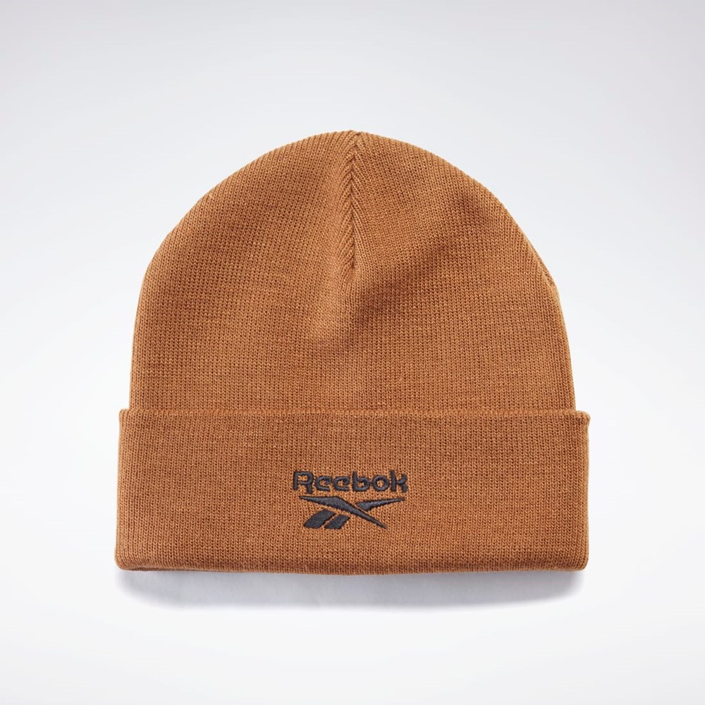 Reebok Foundation Logo Beanie Sepia | QAMERU-261
