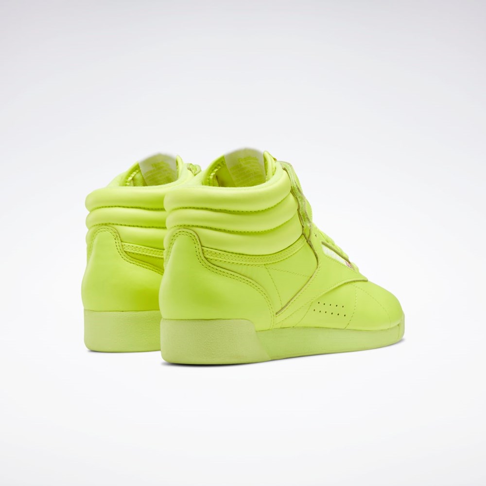 Reebok Freestyle Hi Shoes Keltainen Keltainen Valkoinen | RJBQDX-587