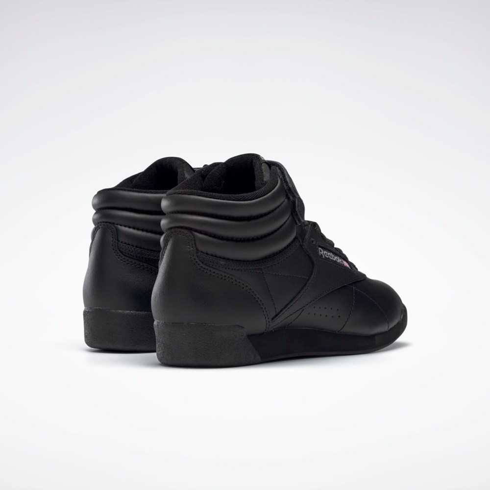 Reebok Freestyle Hi Shoes Mustat | JSVTNL-230