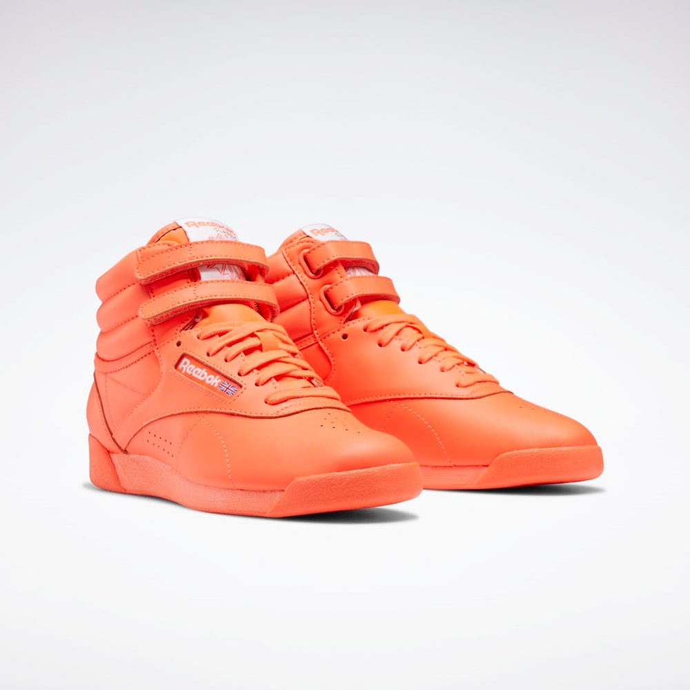Reebok Freestyle Hi Shoes Oranssi Oranssi Valkoinen | GRLYDK-490