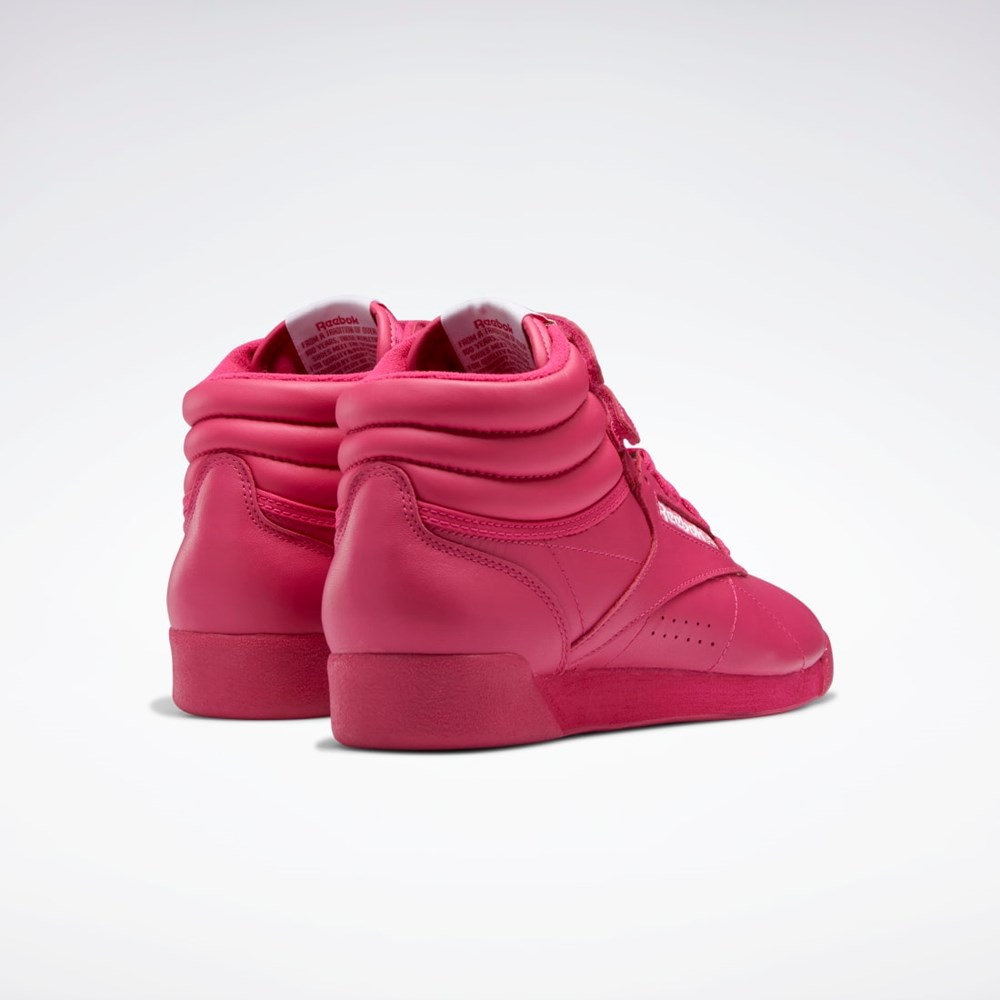 Reebok Freestyle Hi Shoes Pinkki Pinkki Valkoinen | VXDIJC-439