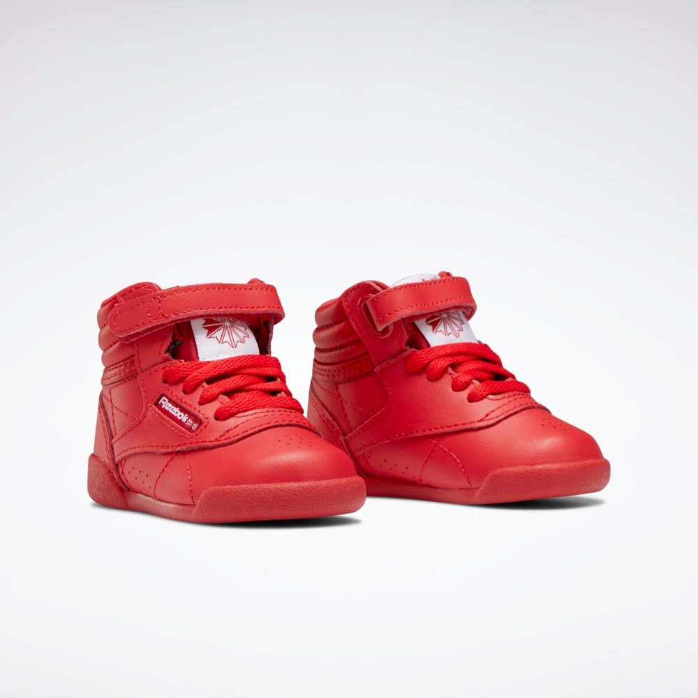 Reebok Freestyle Hi Shoes - Toddler Punainen Punainen Valkoinen | EIZMWG-357