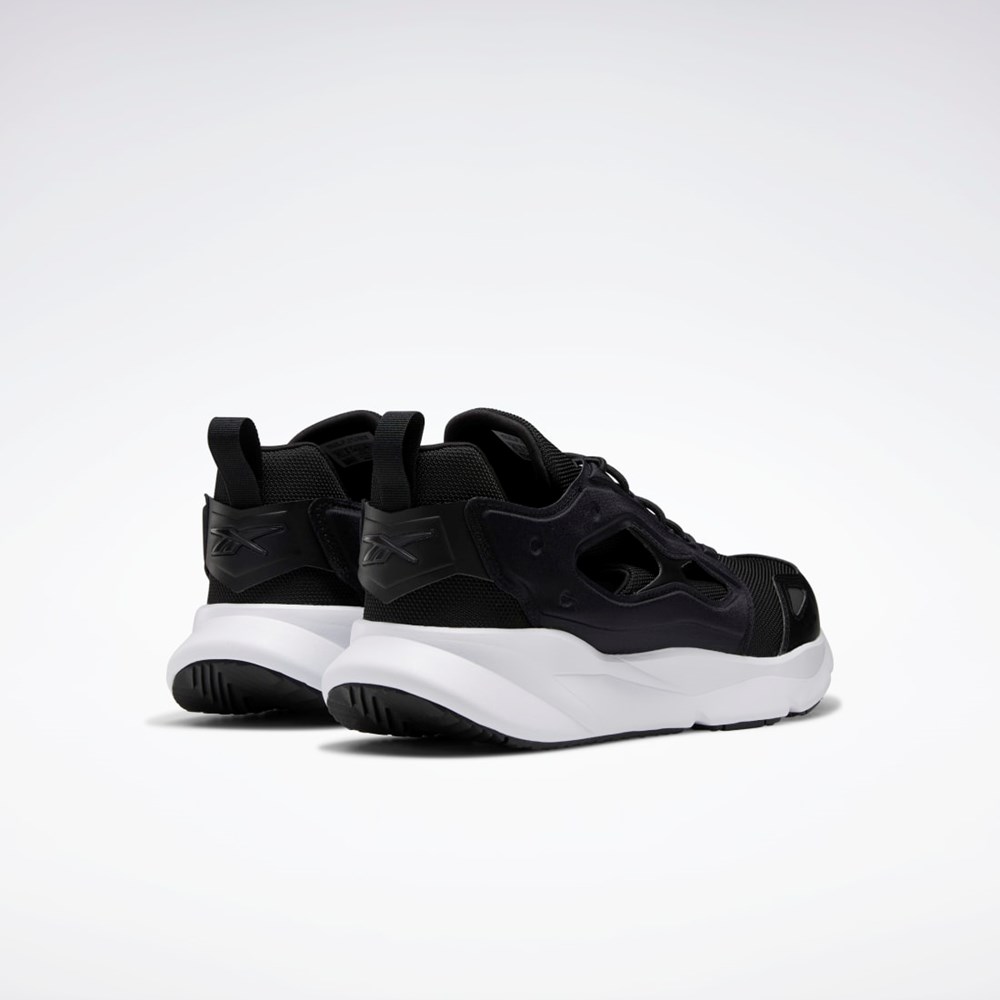 Reebok Furylite 95 Shoes Mustat Valkoinen Tummanhopea | DLKBOP-651