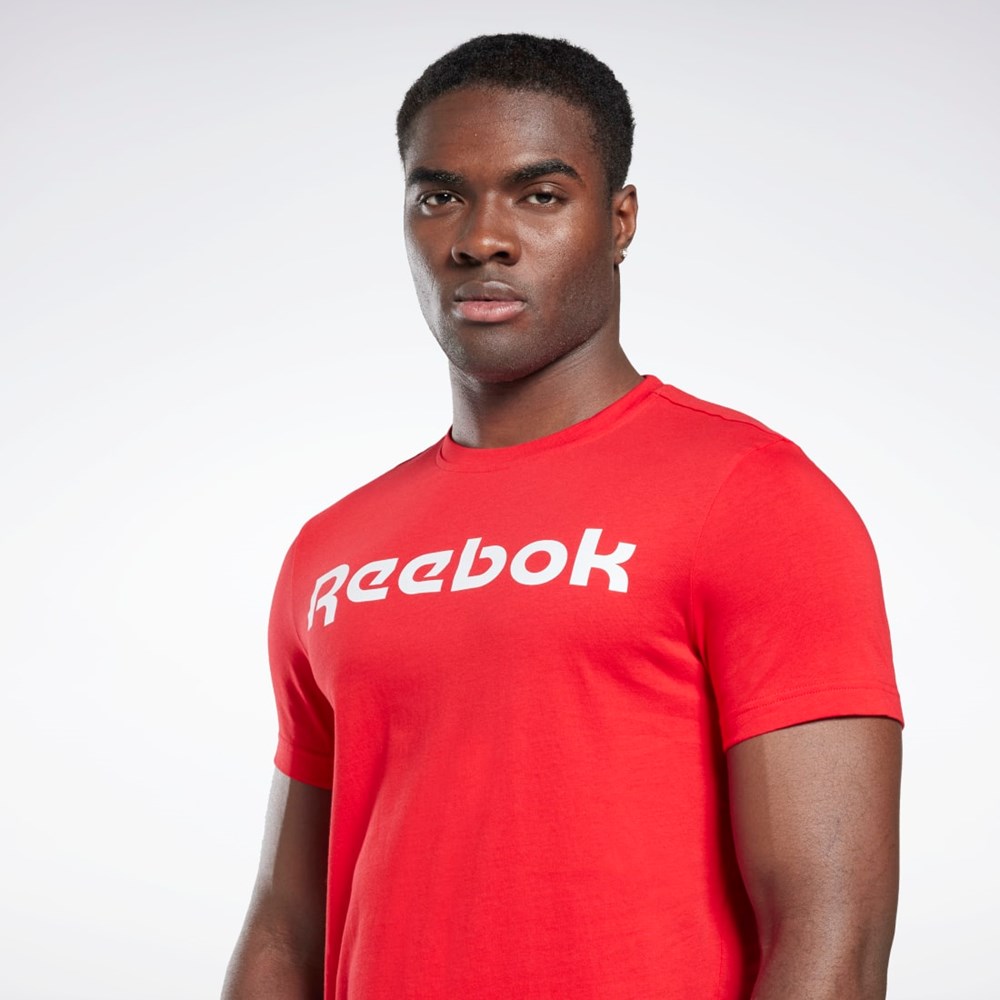 Reebok Graafinen Series Linear Logo Tee Punainen | IPZKOQ-258