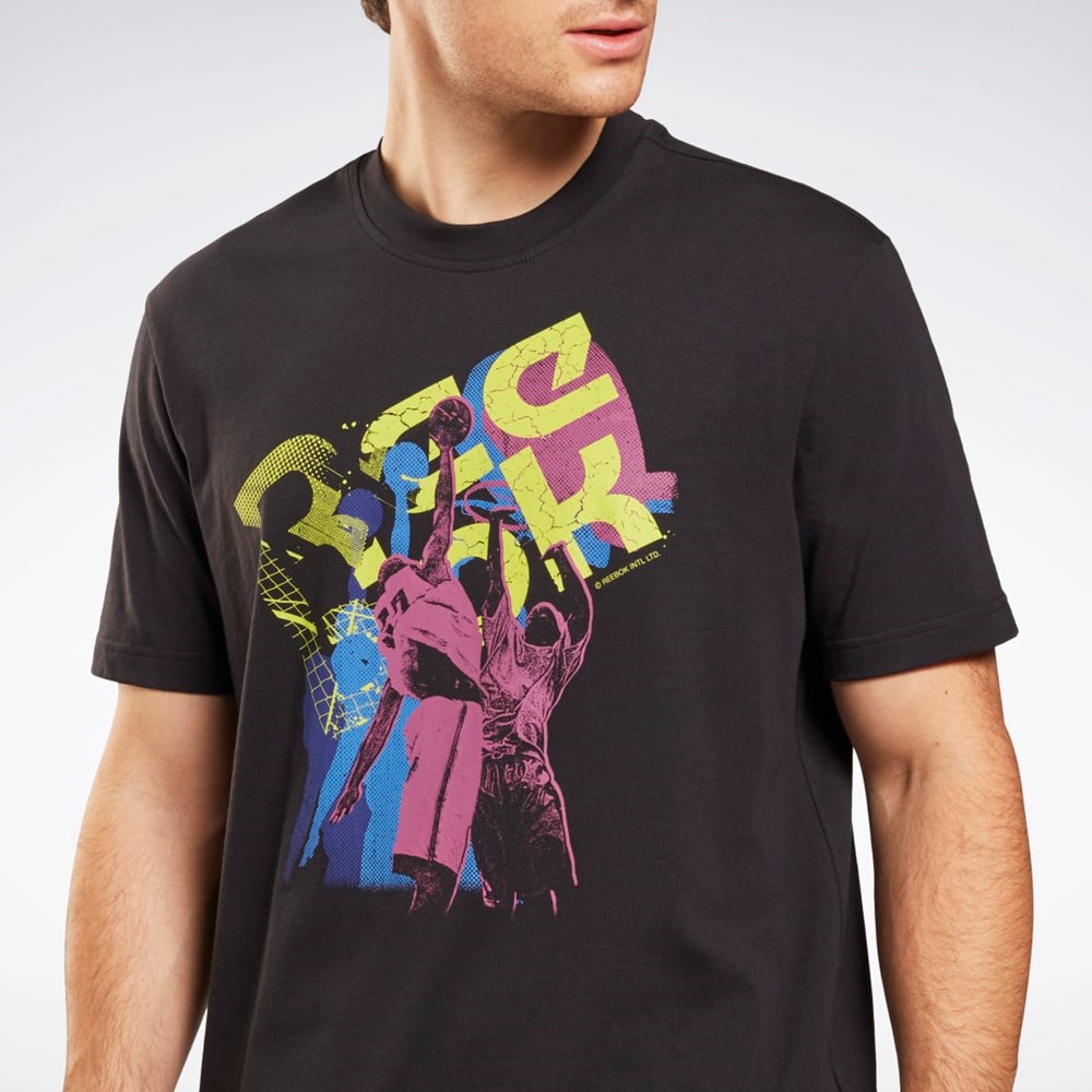 Reebok Graafinen Series T-Shirt Mustat | RFGUYE-593