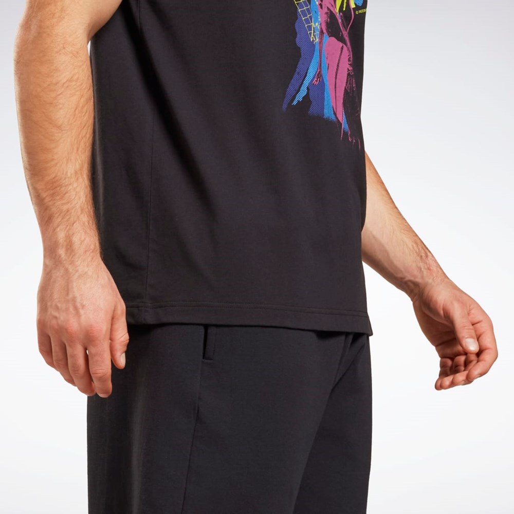 Reebok Graafinen Series T-Shirt Mustat | RFGUYE-593