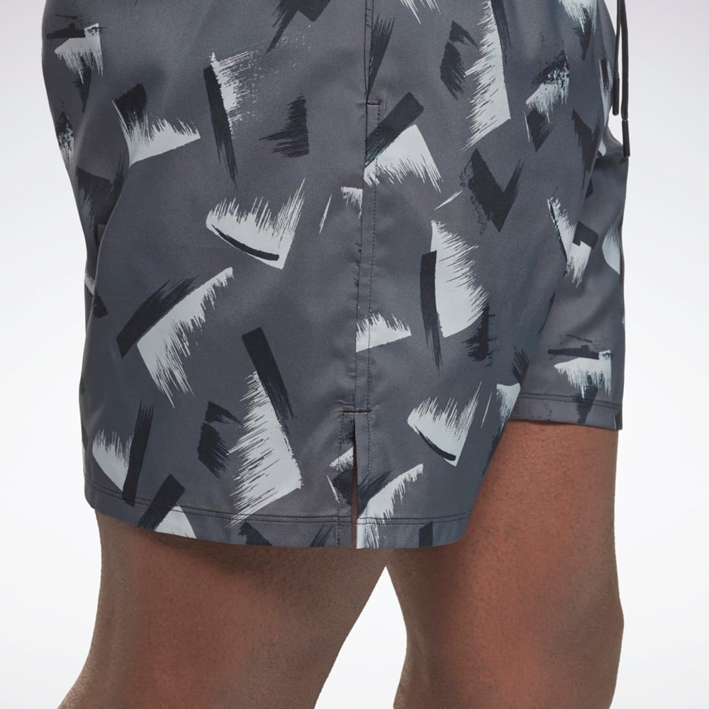 Reebok Graafinen Speed 2.0 Shorts Mustat | QEGITW-270