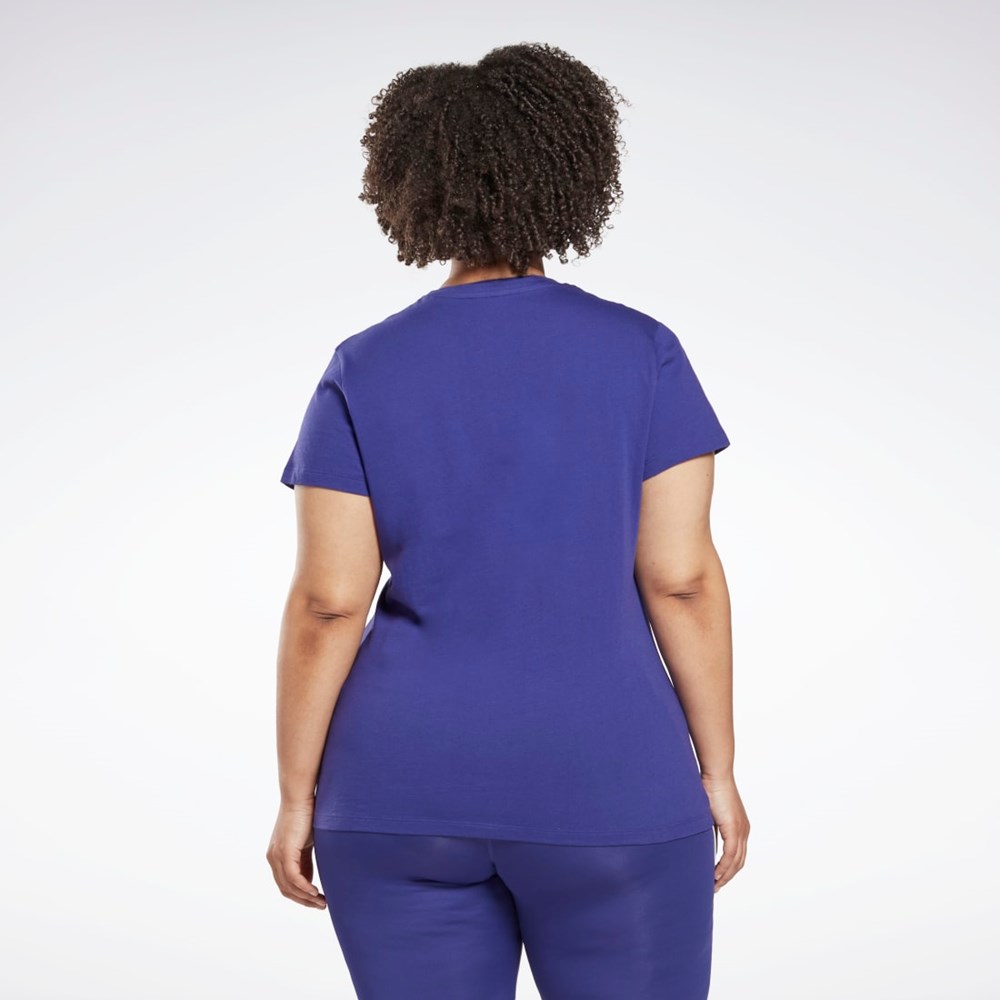 Reebok Graafinen Vector T-Shirt (Plus Size) Violetit | QDBLIG-270