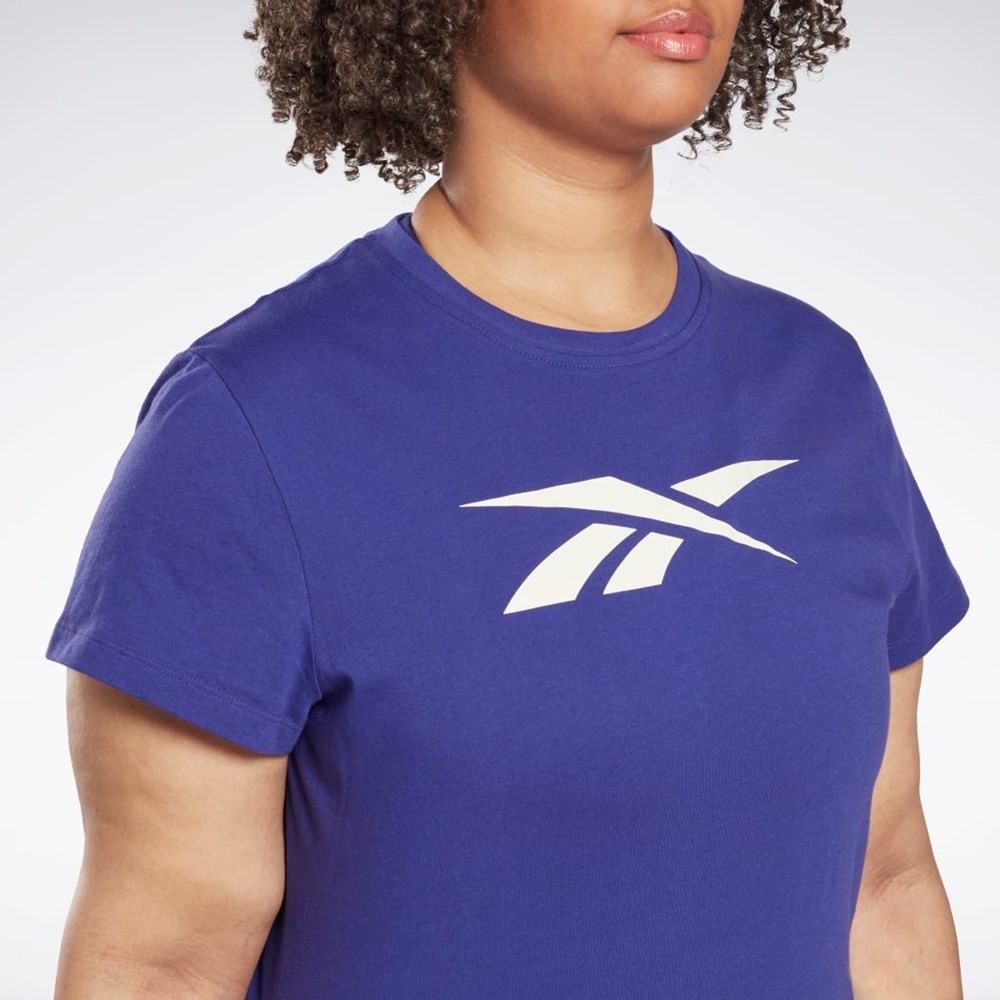 Reebok Graafinen Vector T-Shirt (Plus Size) Violetit | QDBLIG-270