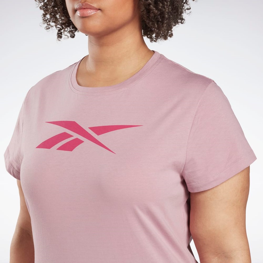 Reebok Graafinen Vector T-Shirt (Plus Size) Infused Lilac | STCYEN-604