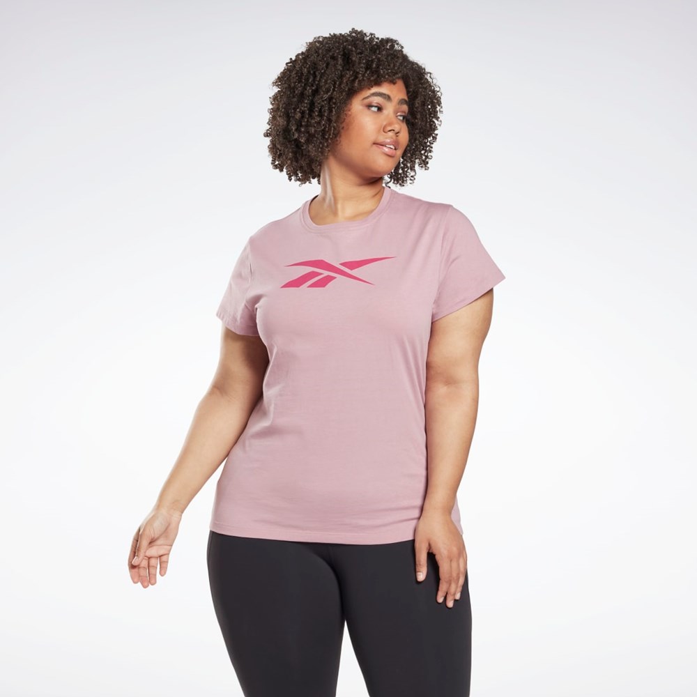 Reebok Graafinen Vector T-Shirt (Plus Size) Infused Lilac | STCYEN-604