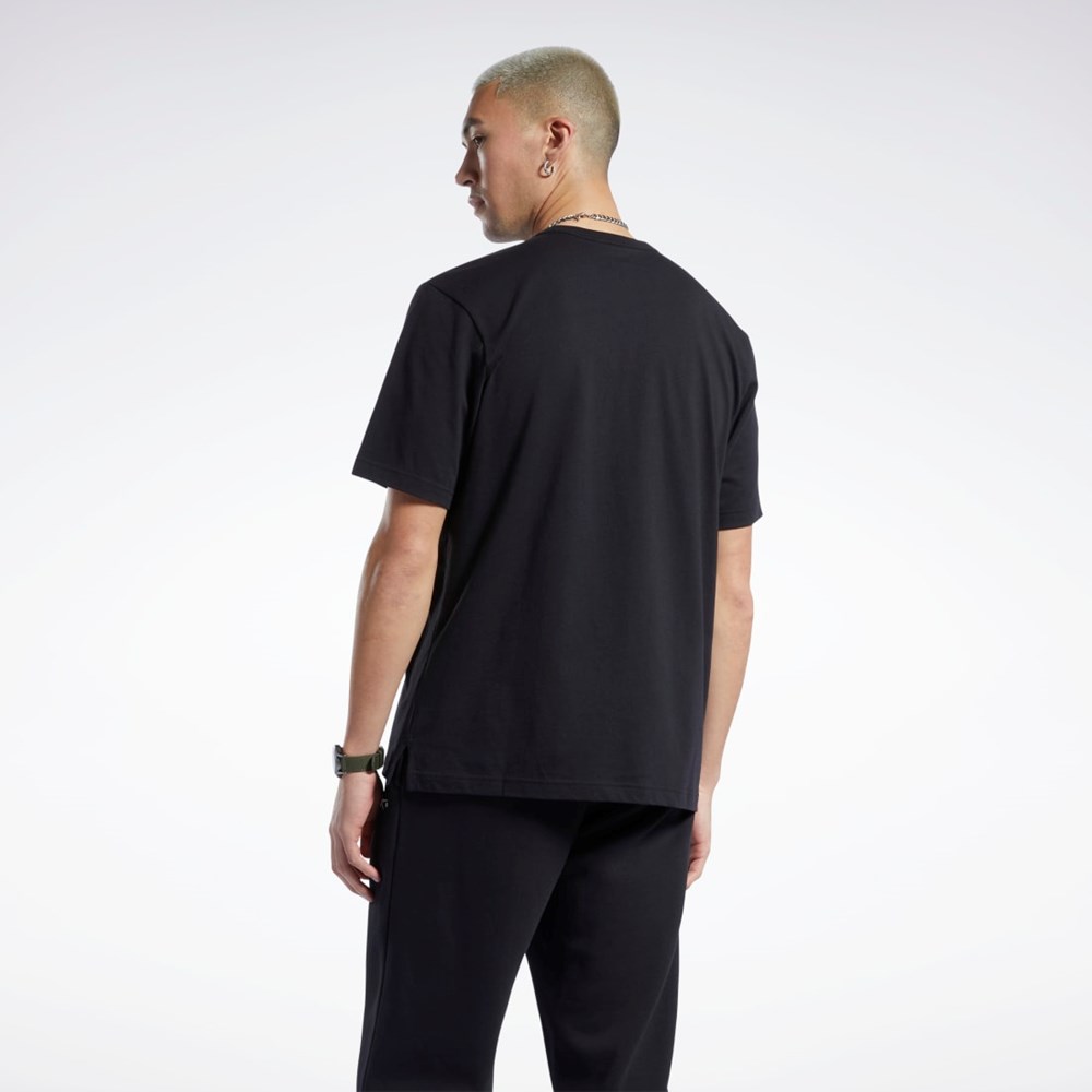 Reebok Iverson Trio Lyhyt Sleeve T-Shirt Mustat | UJDQCP-576