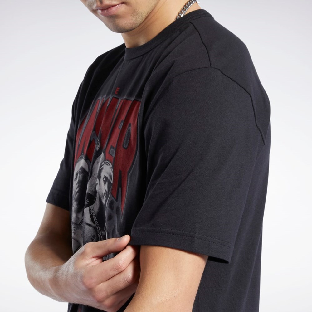 Reebok Iverson Trio Lyhyt Sleeve T-Shirt Mustat | UJDQCP-576