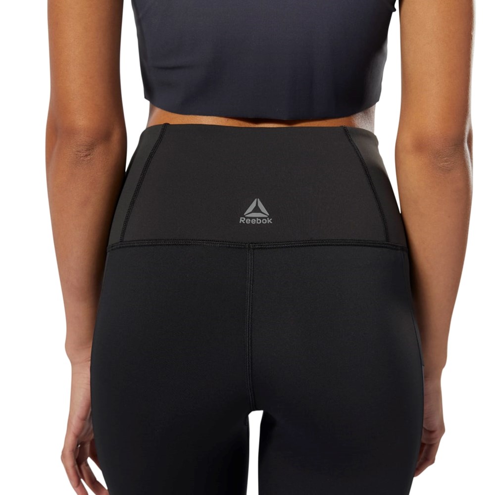 Reebok Jooga Ombre Leggings Mustat Harmaat | IPGSOK-349