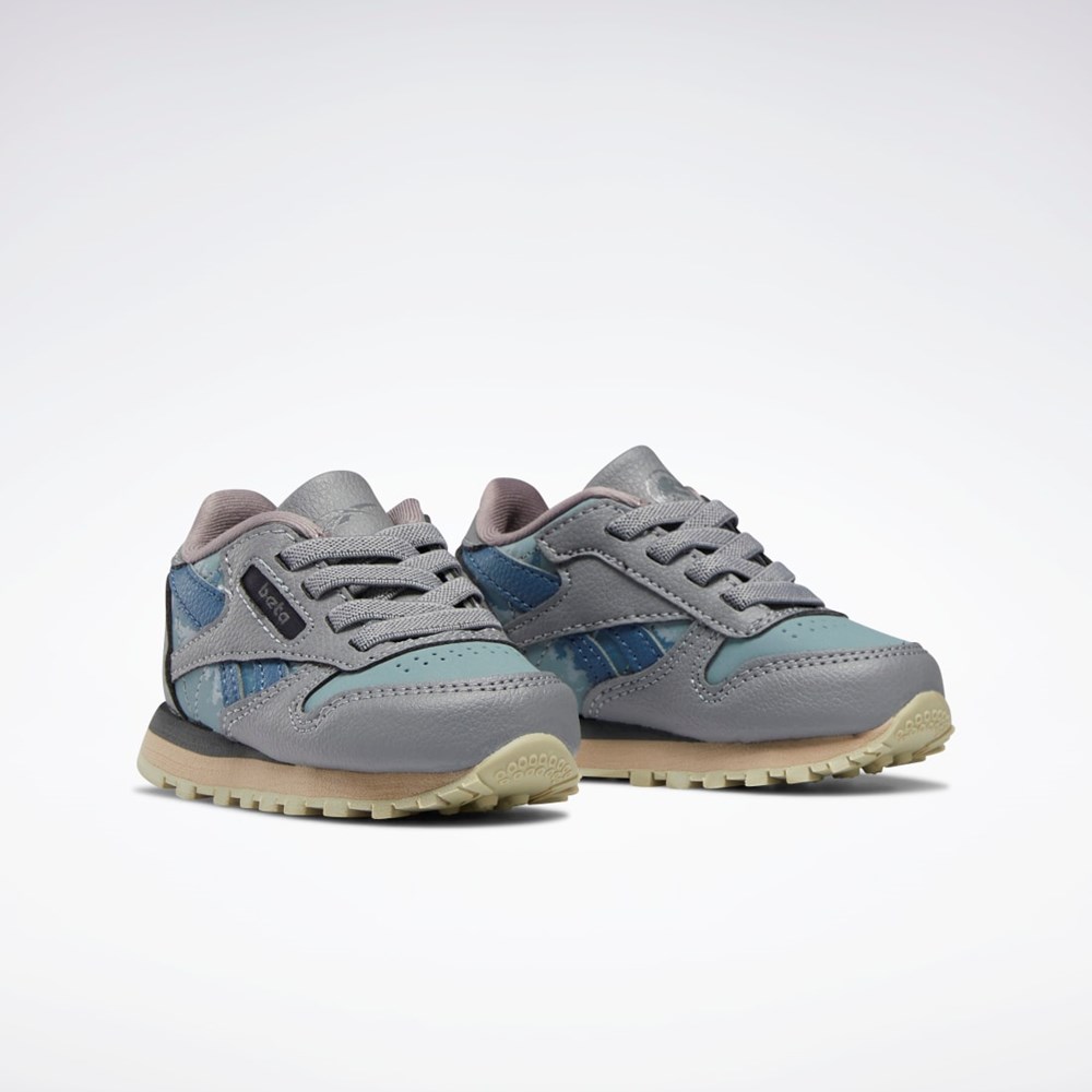 Reebok Jurassic World Classic Leather Shoes - Toddler Harmaat Sininen | PYIZXL-594