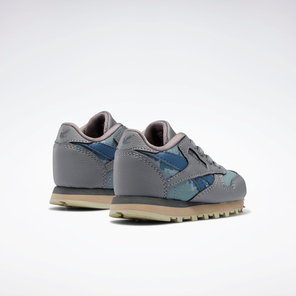 Reebok Jurassic World Classic Leather Shoes - Toddler Harmaat Sininen | PYIZXL-594