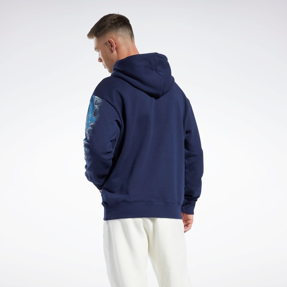 Reebok Jurassic World Graafinen Hoodie Laivastonsininen | MUIQDH-942