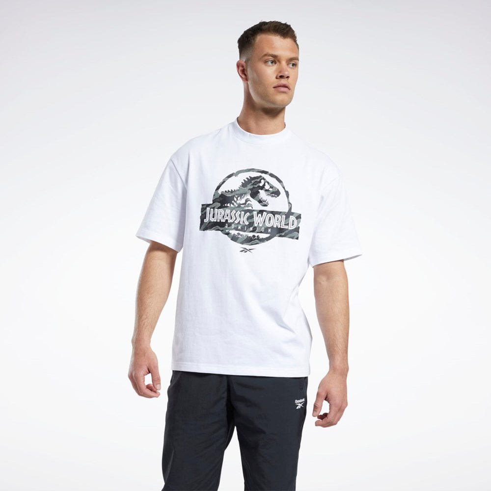 Reebok Jurassic World T-Shirt Valkoinen | UQJWMP-203