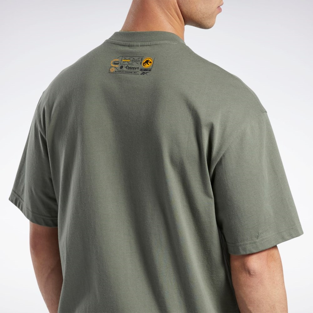 Reebok Jurassic World T-Shirt Vihreä | LECTFV-364
